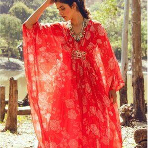 Paulmi and Harsh Floral Print Kaftan